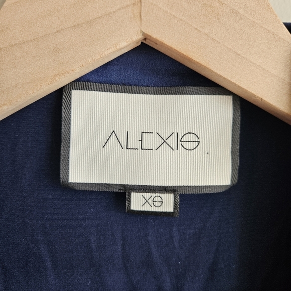 Alexis Navy Blue Turner Wrap Dress - Picture 6 of 13